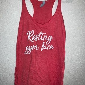 Resting Gym Face tank